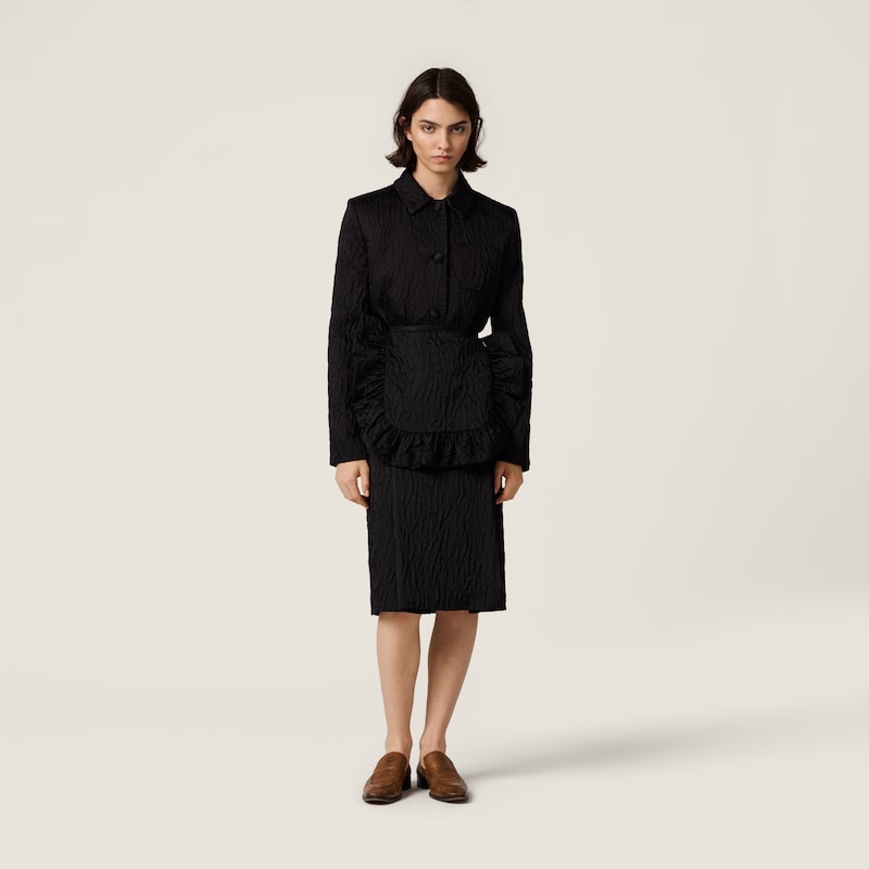 Cloqué duchesse skirt