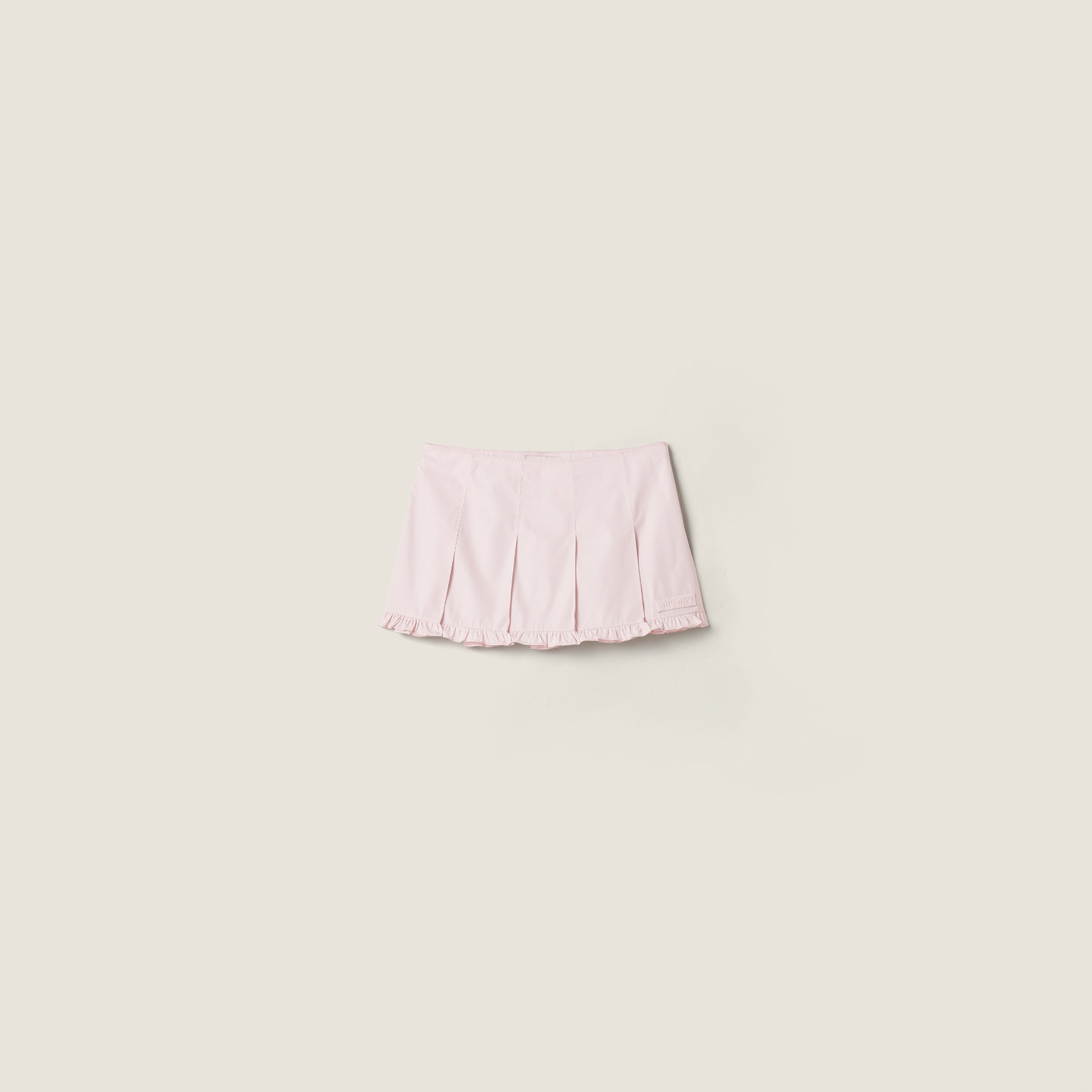 Poplin pleated miniskirt from Miu Miu - $1,750