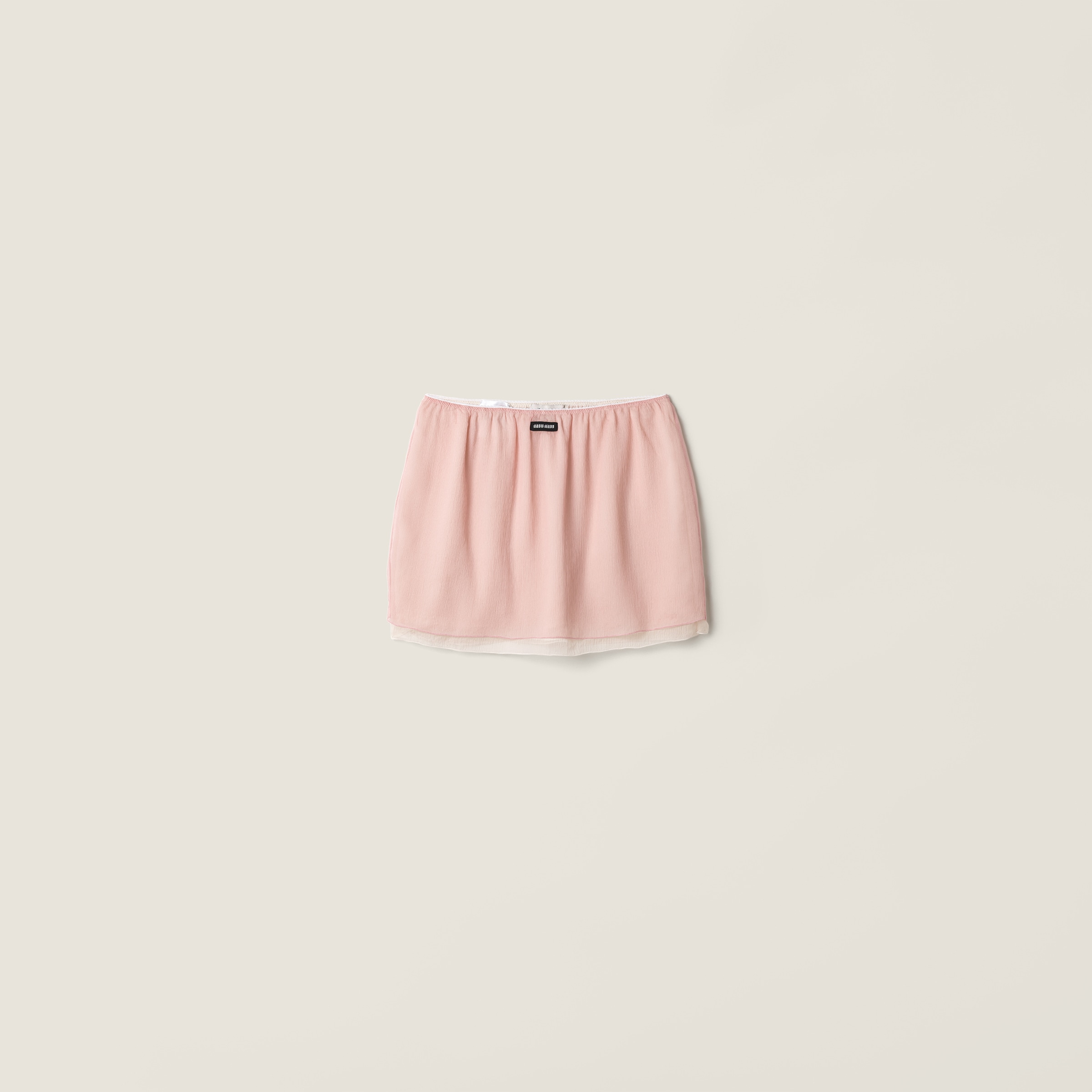 Chiffon miniskirt from Miu Miu - $1,820