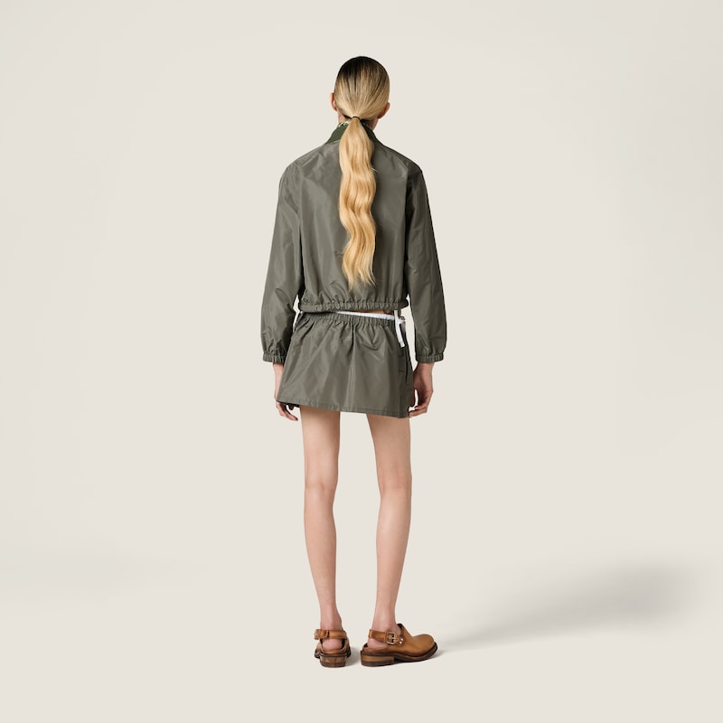 Technical fabric miniskirt