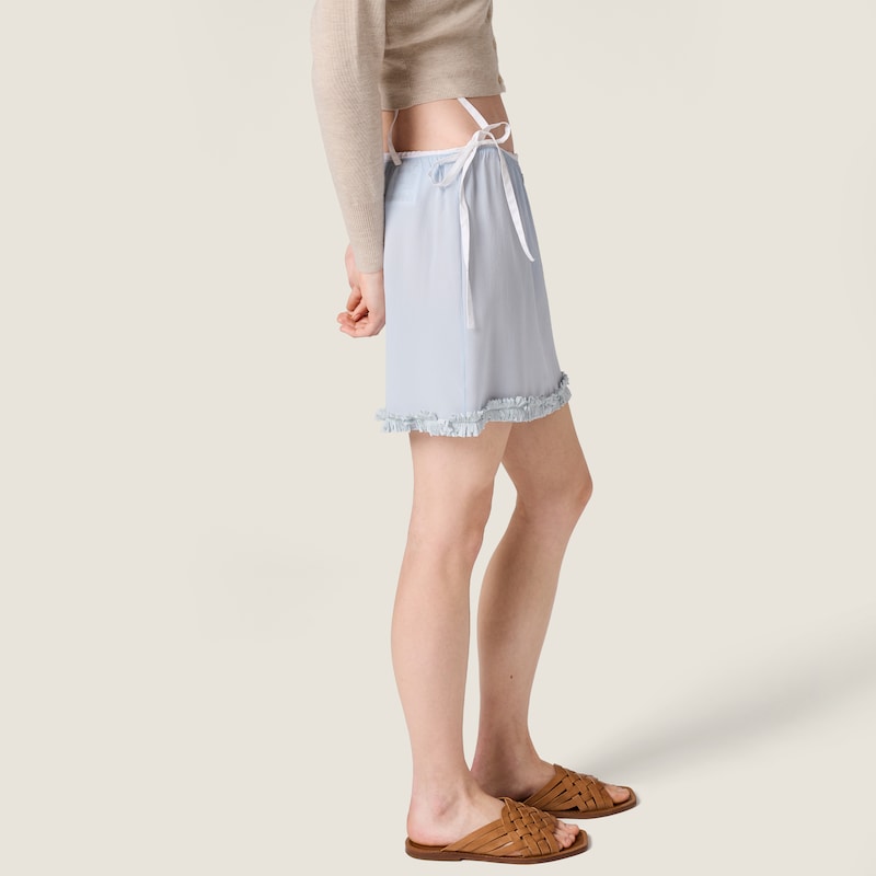 Crepe de chine miniskirt