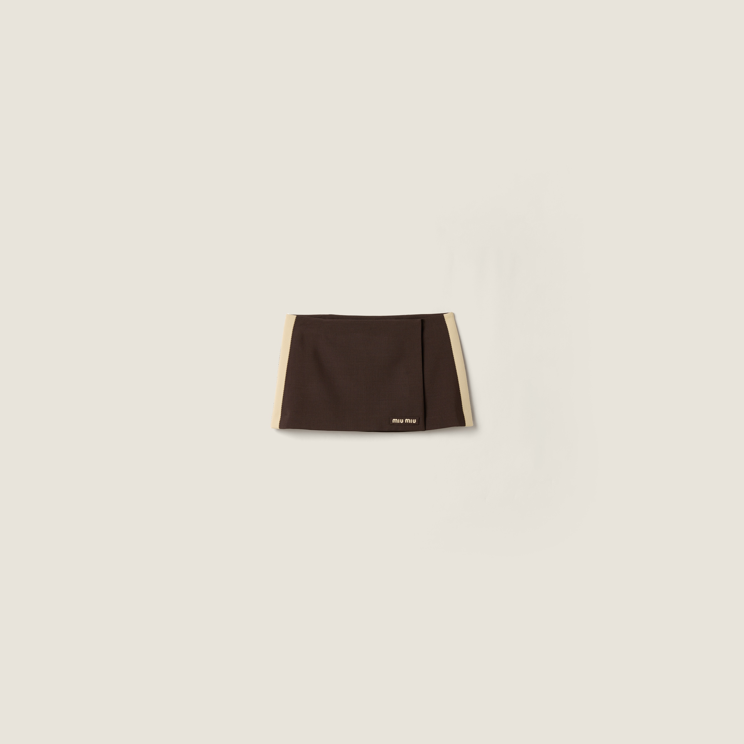 Kid mohair miniskirt