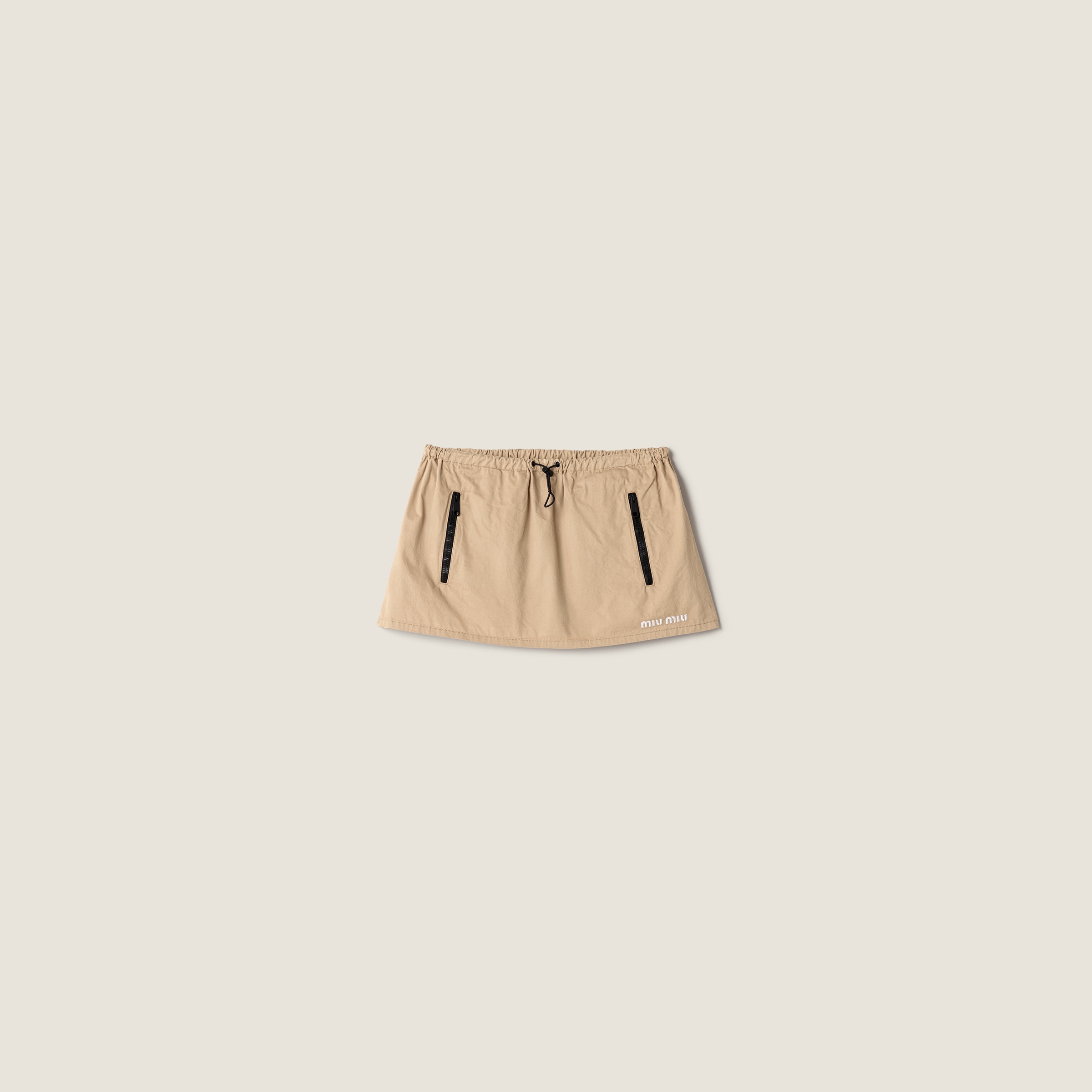 Cord Washed Gabardine Miniskirt | Miu Miu - United States