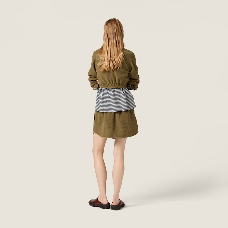Fleece miniskirt