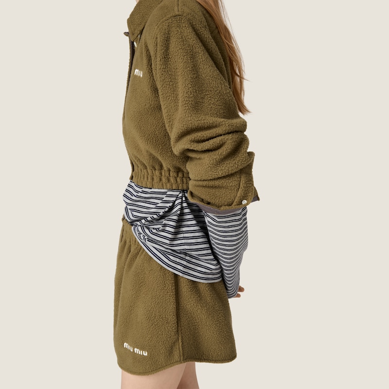 Fleece miniskirt