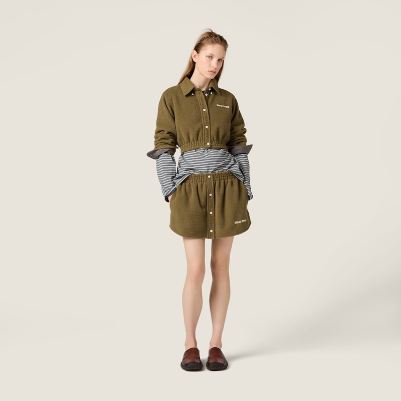 Fleece miniskirt