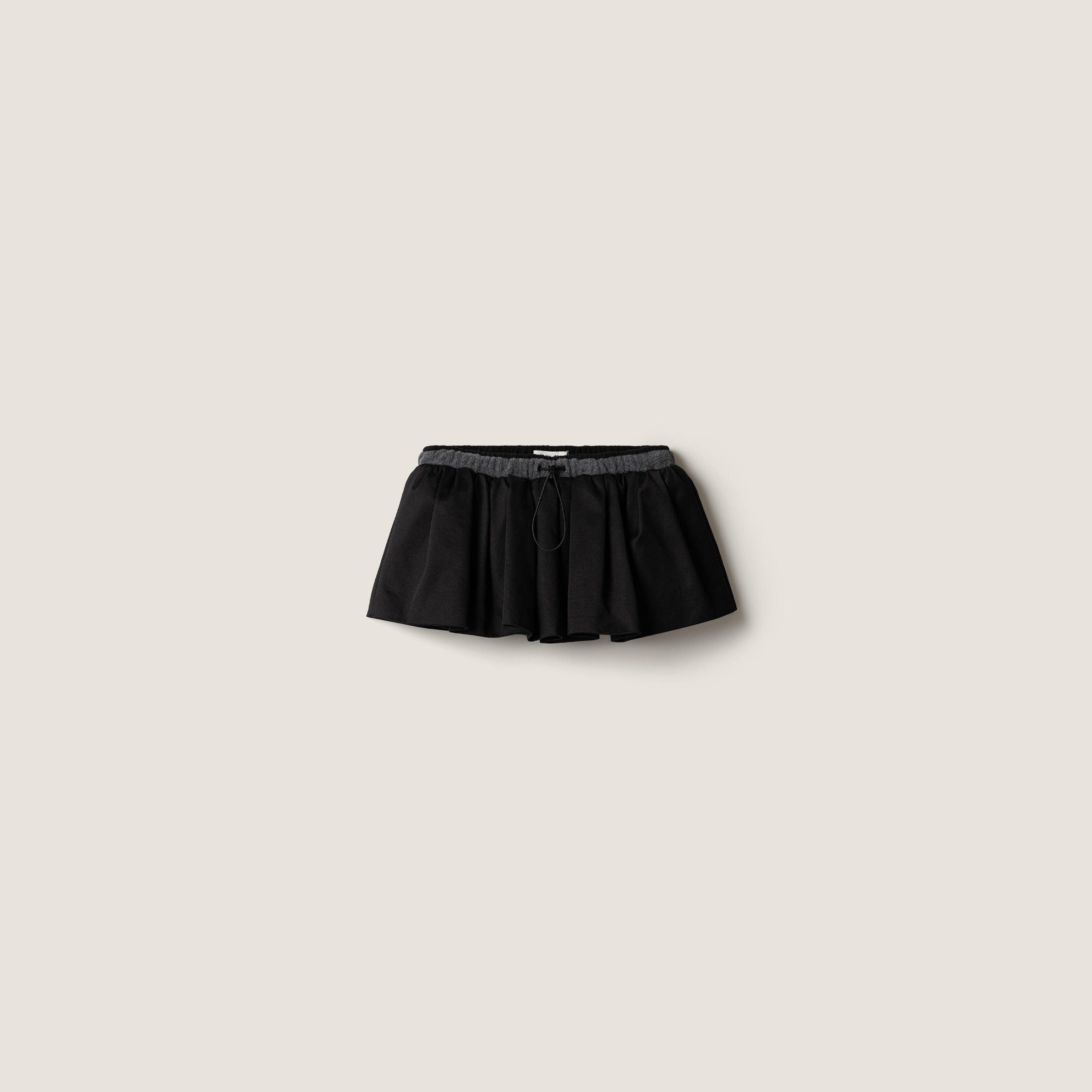 Black Chino Miniskirt | Miu Miu - Luxembourg