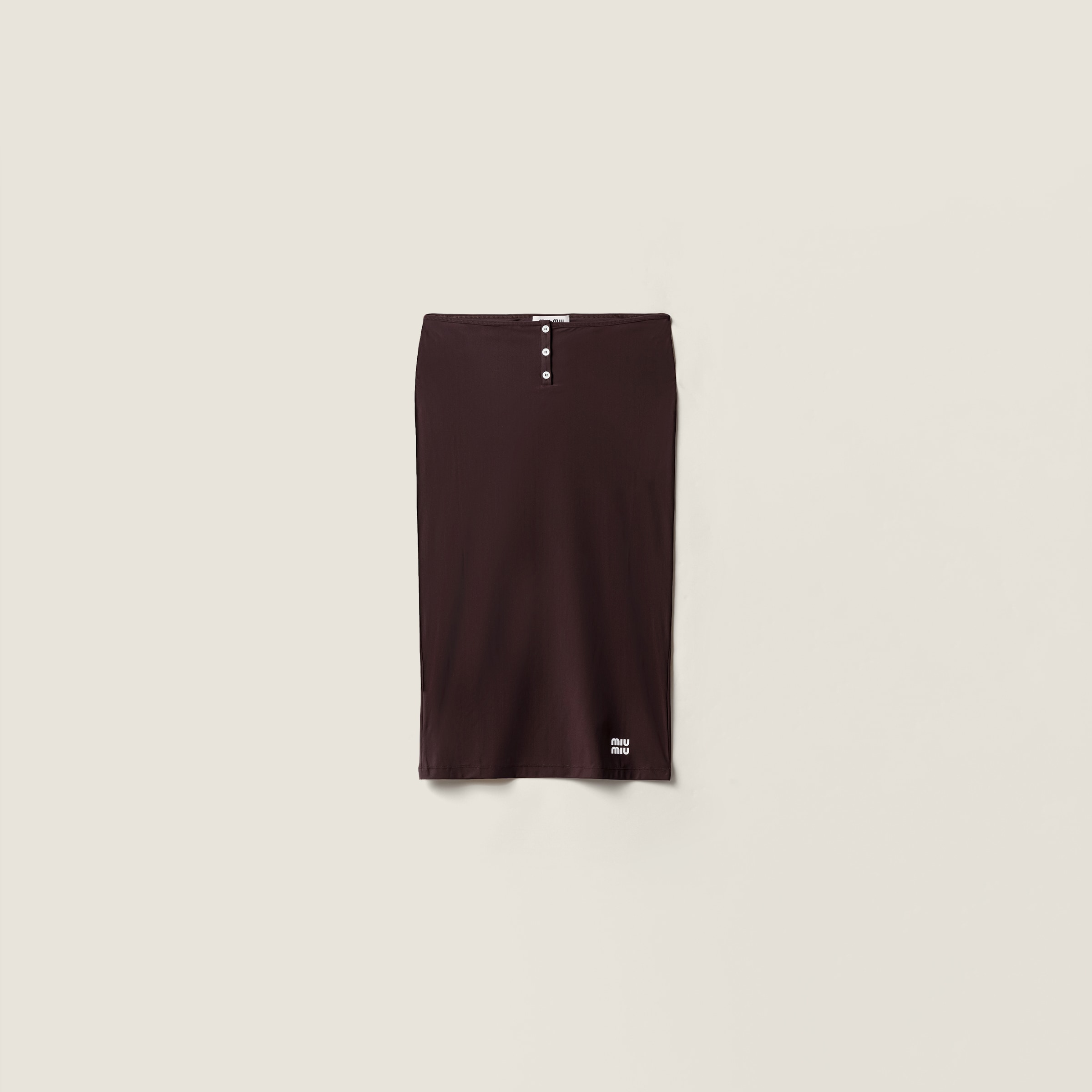 Stretch jersey skirt by Miu Miu