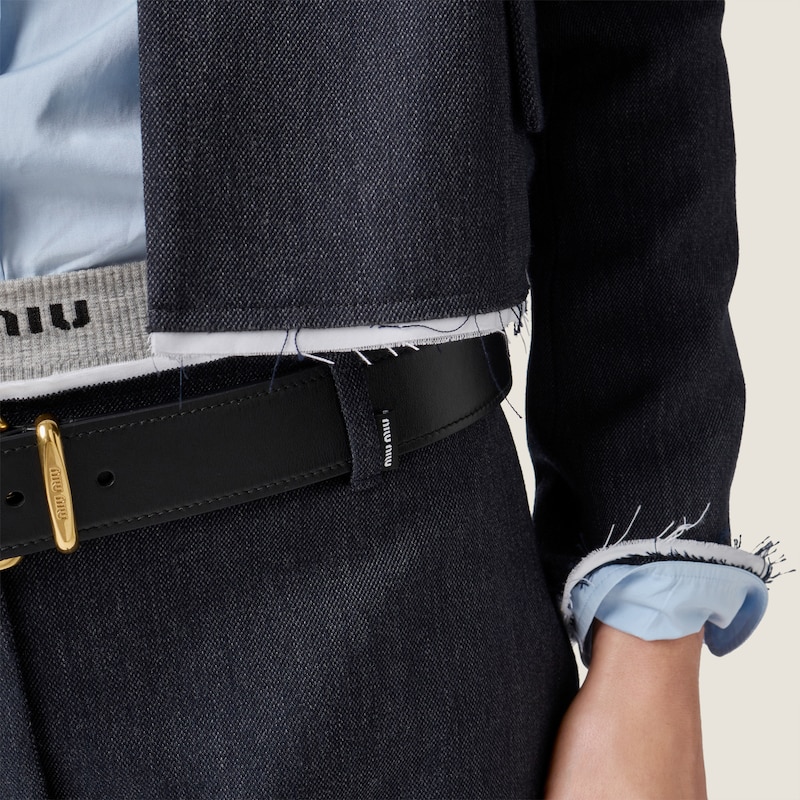Twill miniskirt