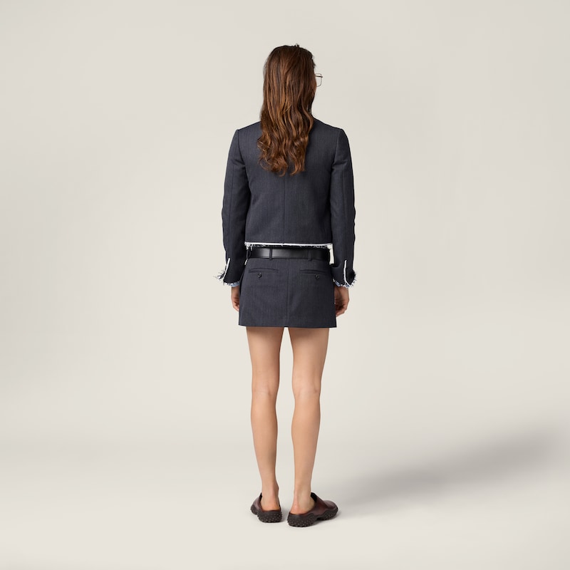 Single-breasted twill jacket