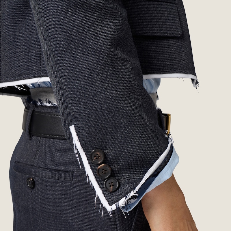 Single-breasted twill jacket
