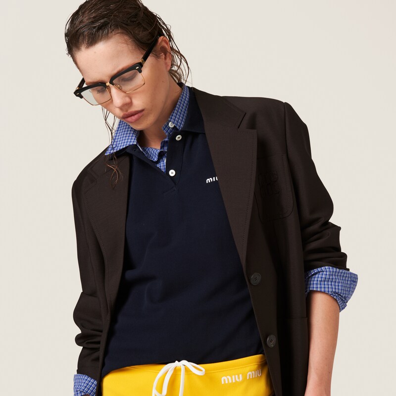 Einreihige Jacke aus Mohair