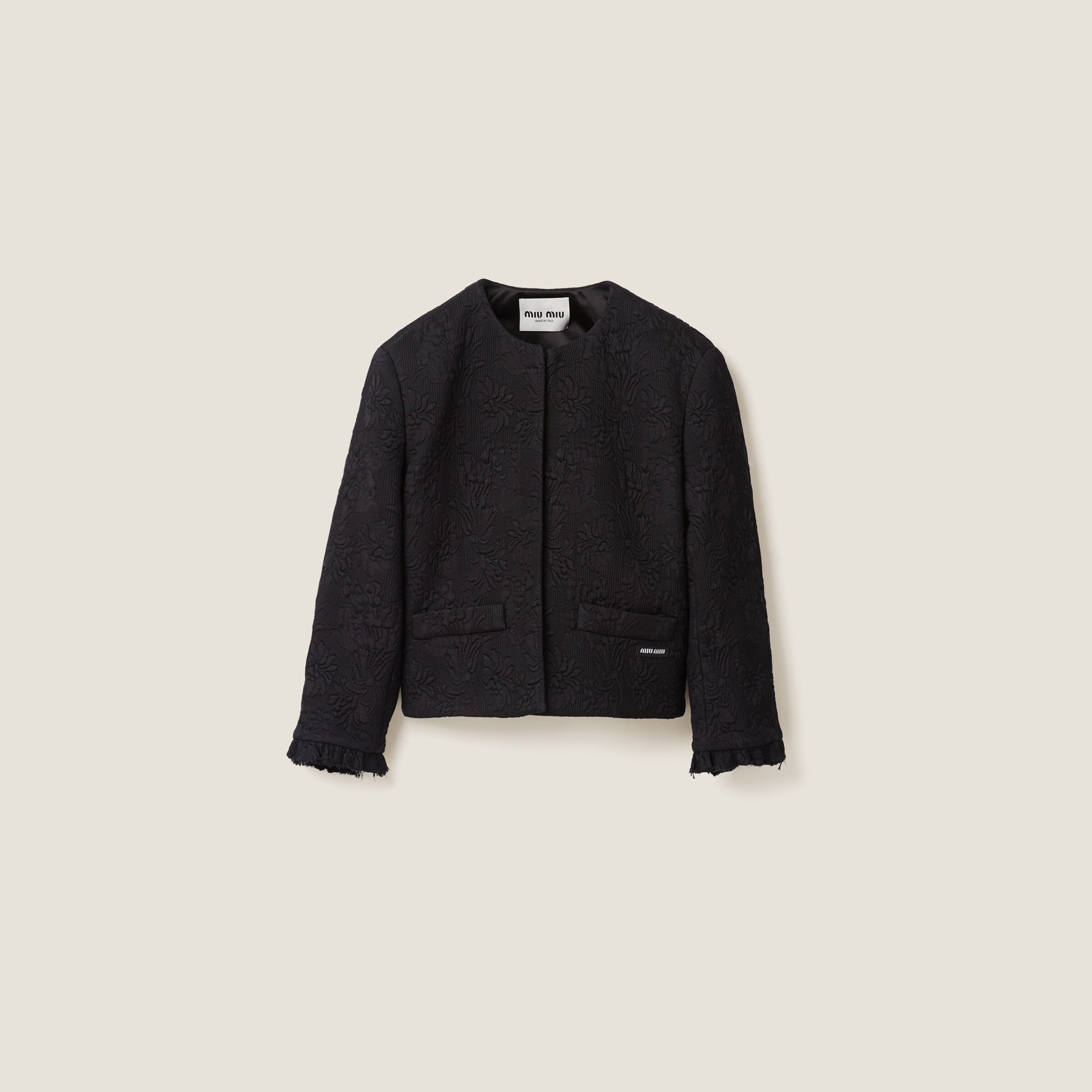 Miu miu fringe jacket sales