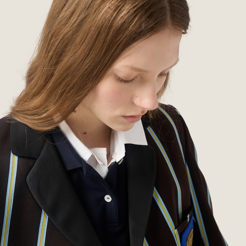 College blazer with poplin