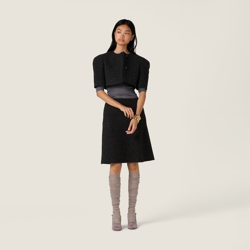 Veste boléro en laine Shetland légère