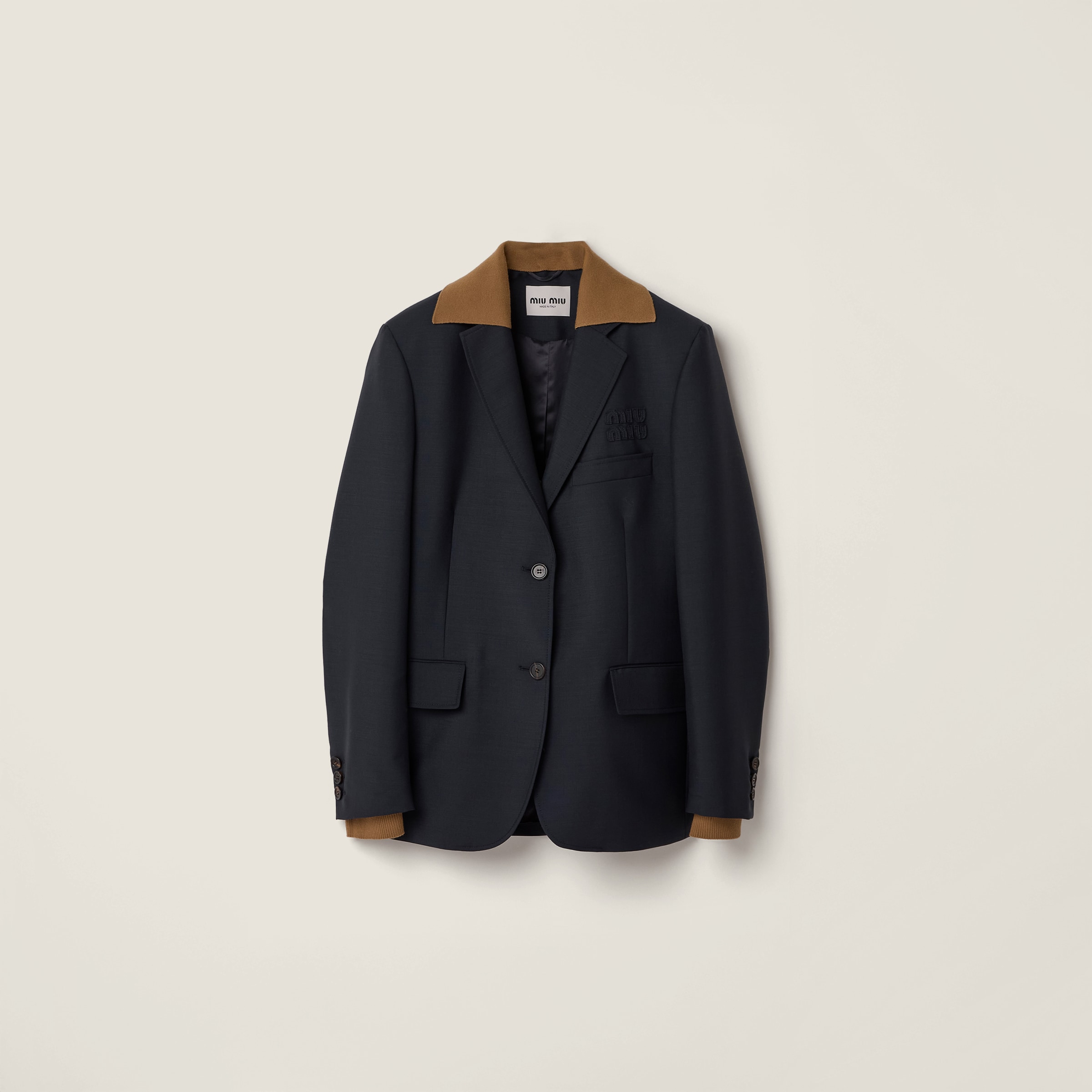 シナモン スエード ジャケット | Miu Miu