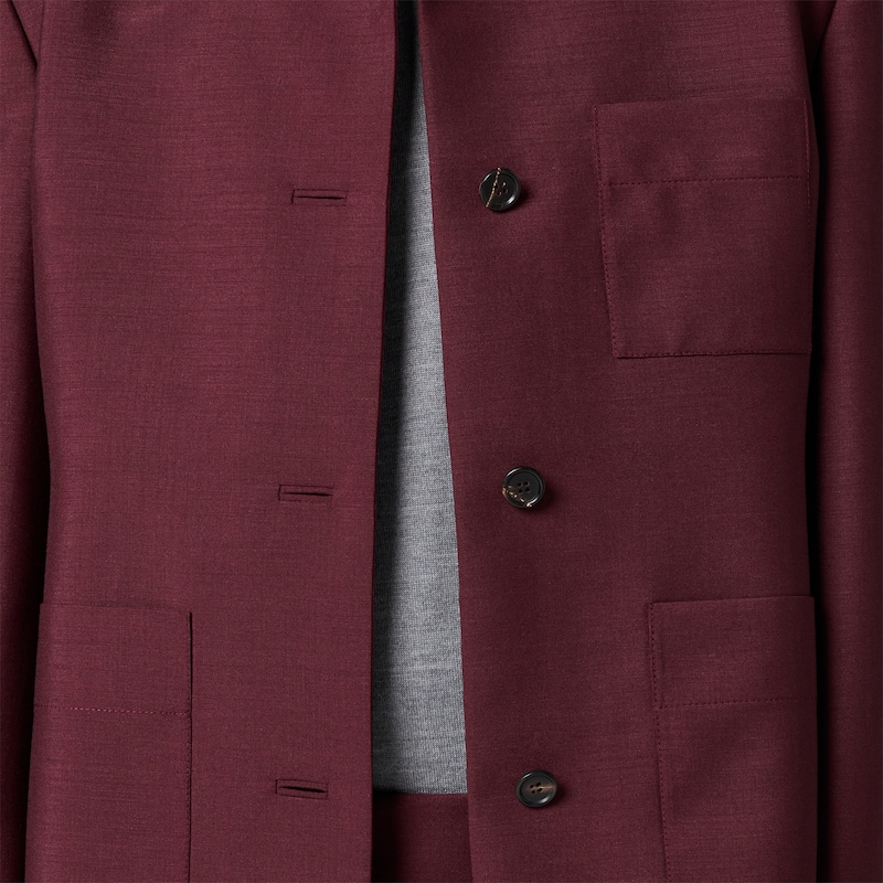 Einreihige Jacke aus Kid Mohair