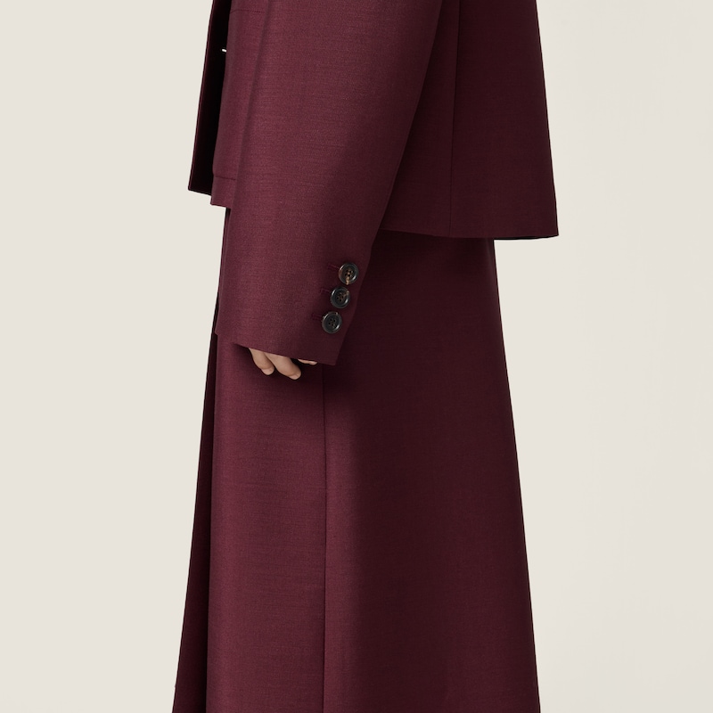 Einreihige Jacke aus Kid Mohair