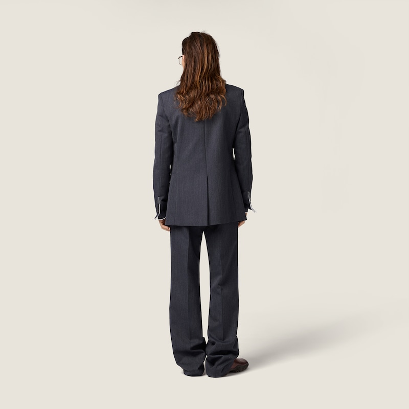 Single-breasted twill jacket