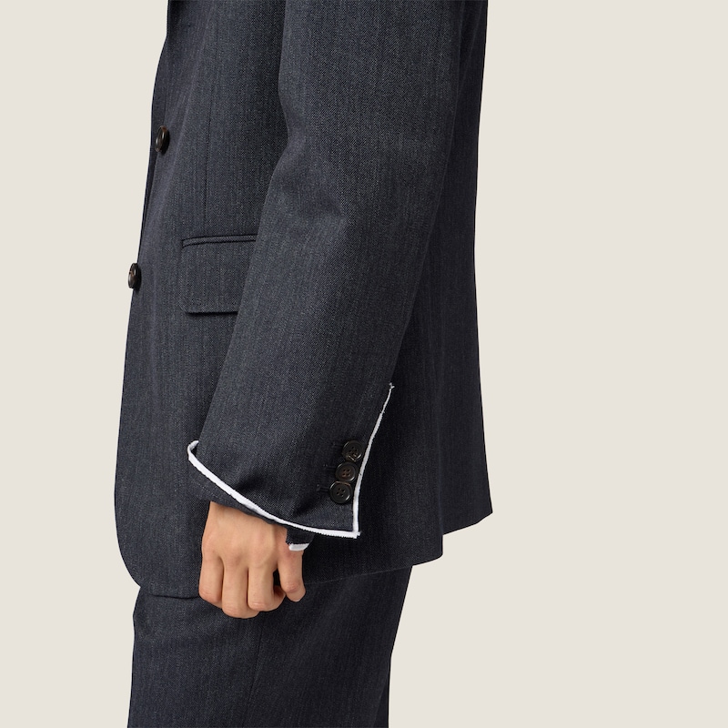 Single-breasted twill jacket