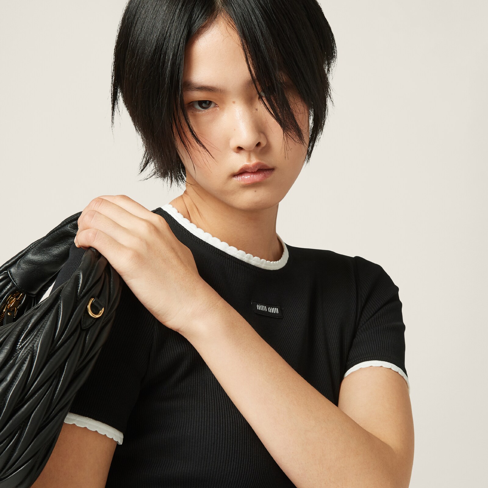 MIUMIU 26S V-NECK MINI DRESS 937