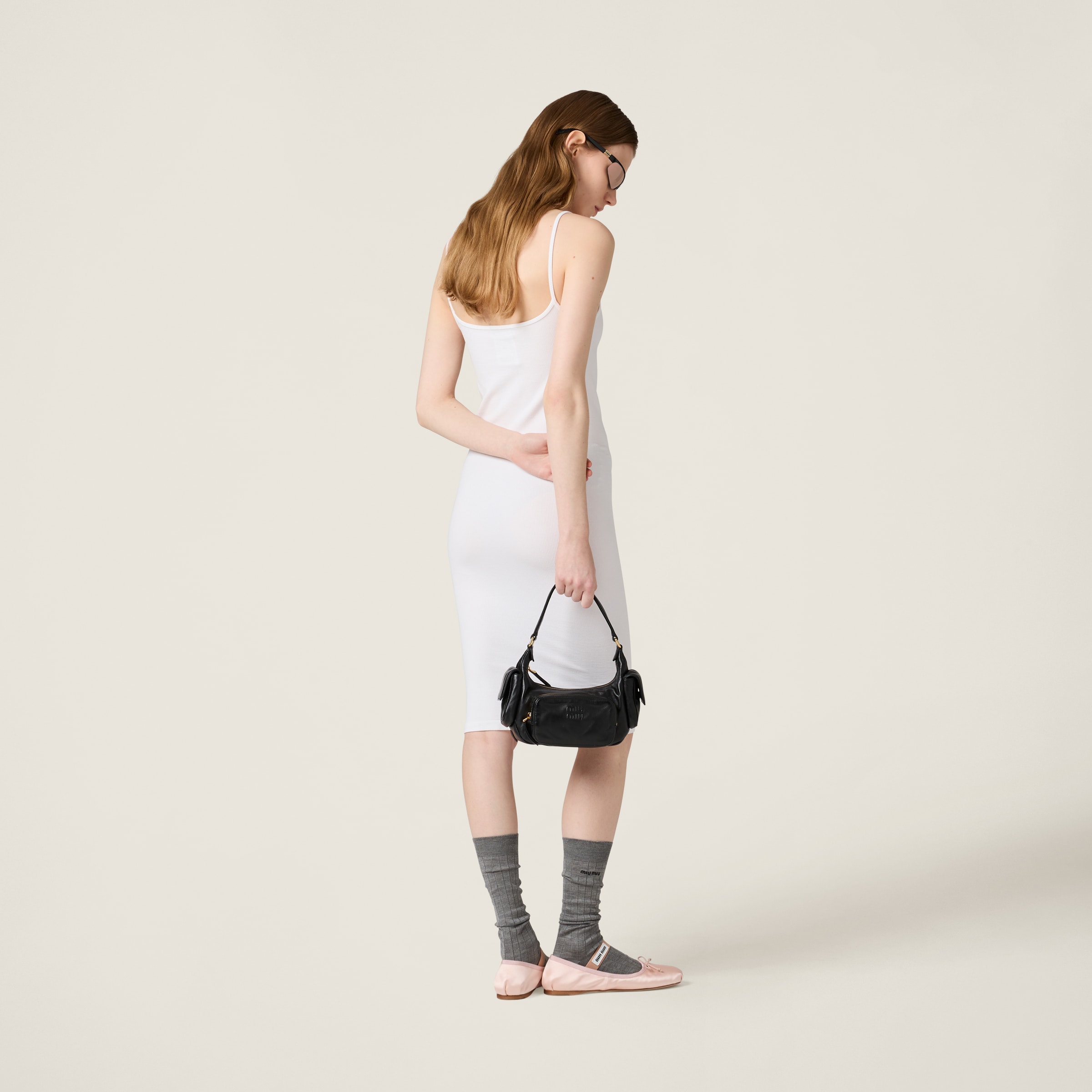 Miu Miu Seamless Dress In White