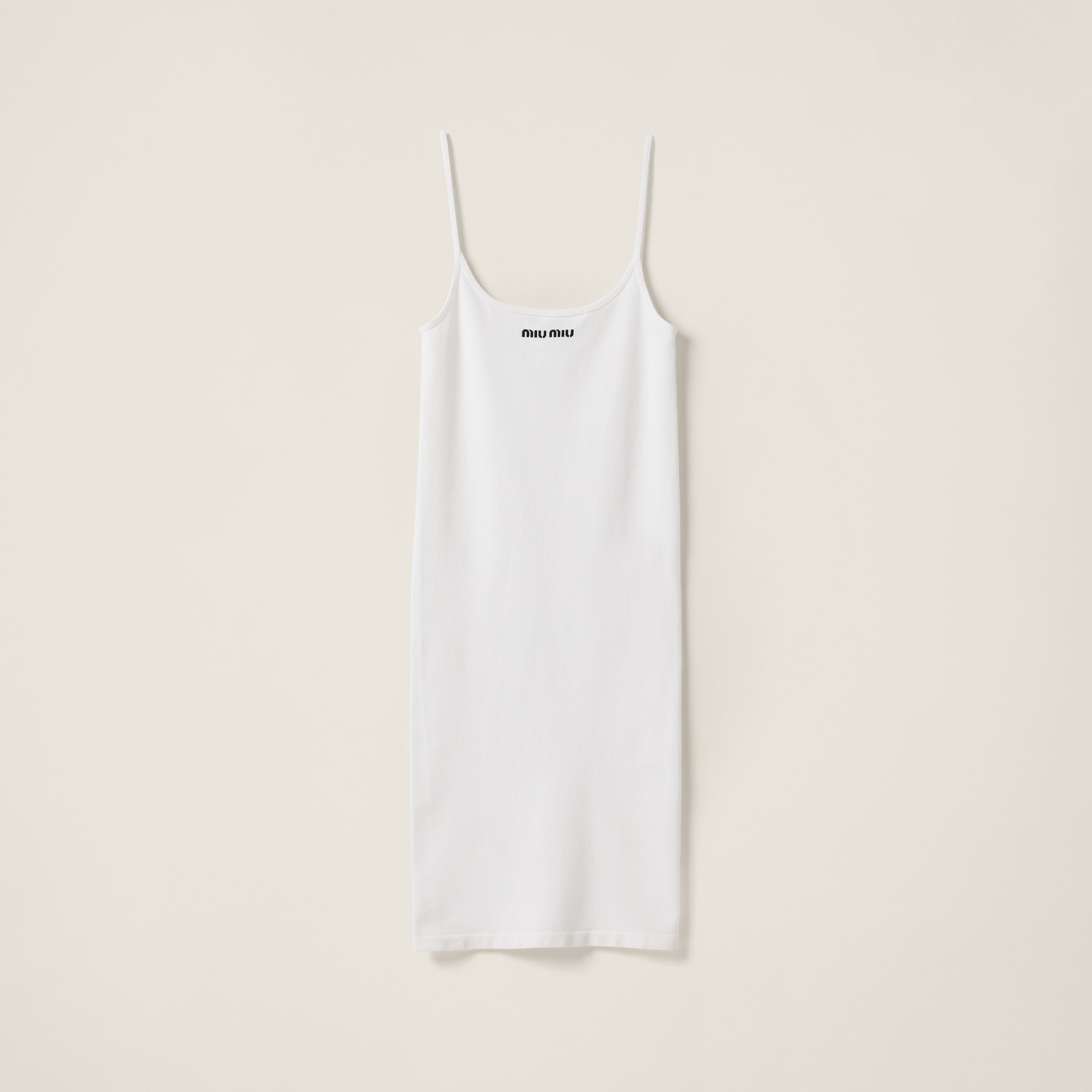 Miu Miu Seamless Dress In White