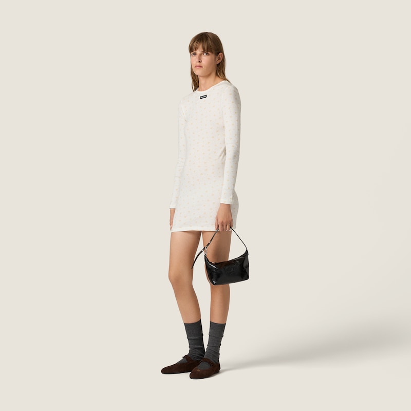 Ribbed jersey dress