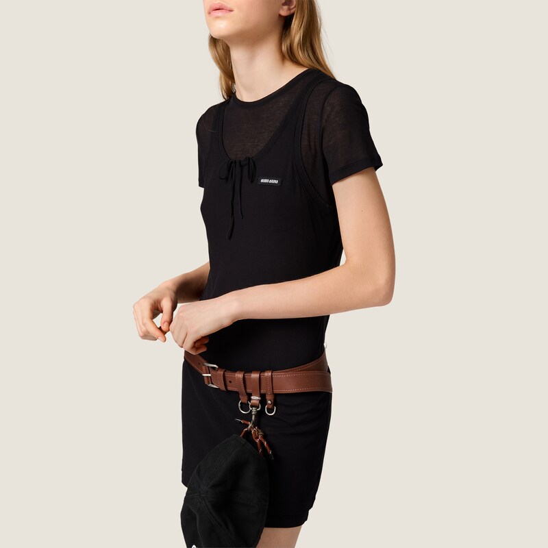 Strickkleid aus geripptem Jersey