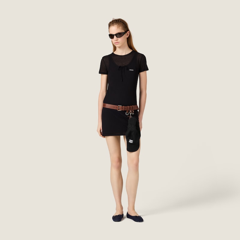 Strickkleid aus geripptem Jersey
