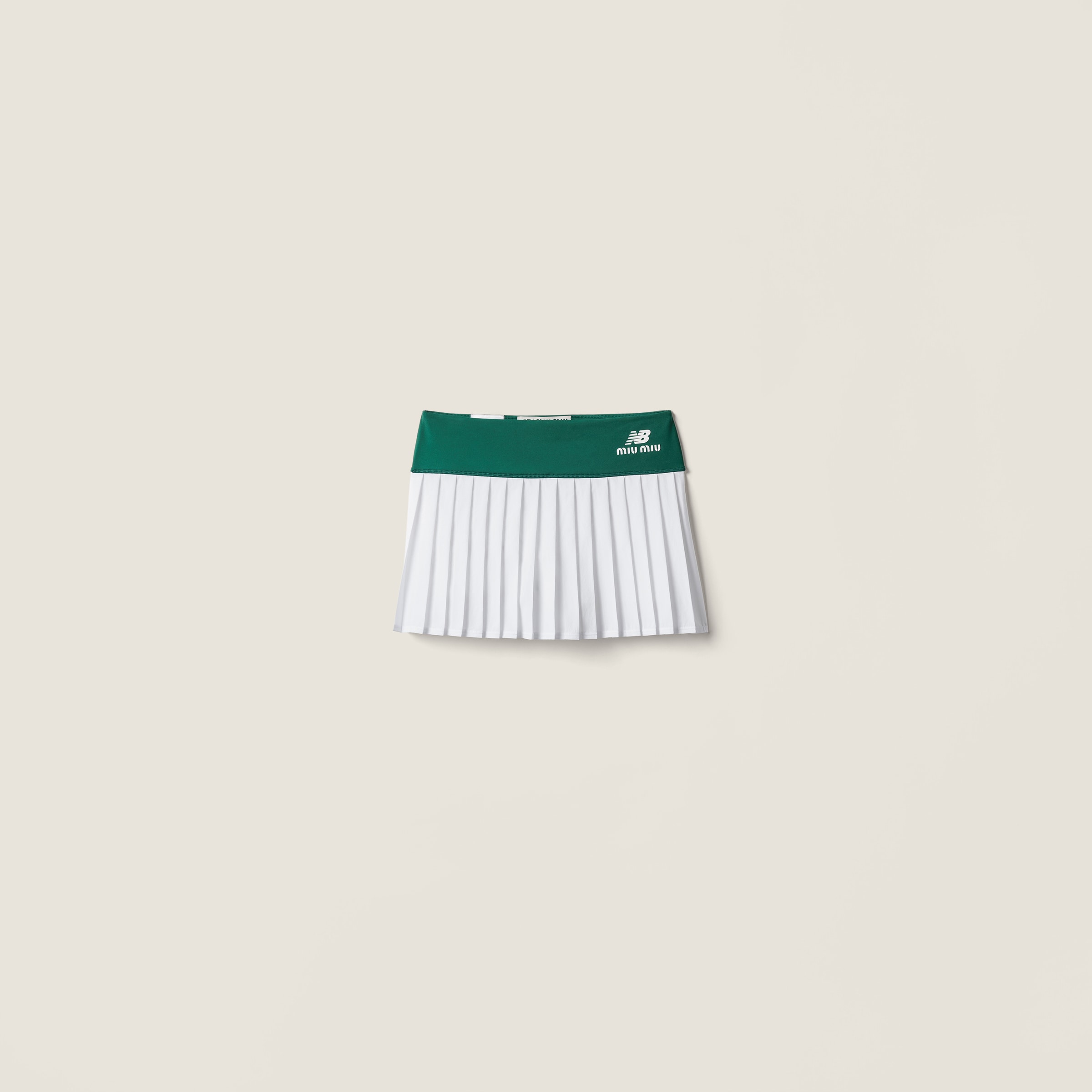 スカート MIUMIU Green Skirt Olive Green Stretch Jersey Skirt | Miu Miu