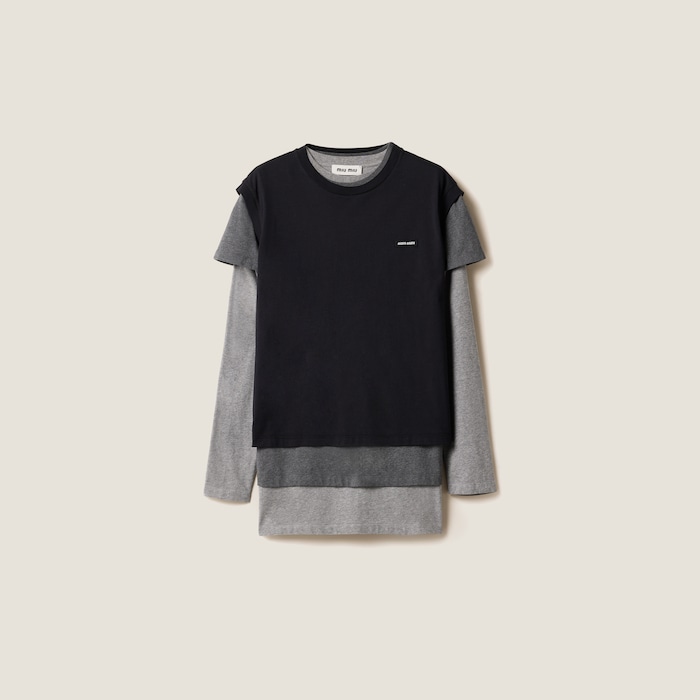 Miu Miu ロゴパッチ Tシャツ 3枚セット☆袖の長さ違い☆ Miu Miu ロゴパッチ Tシャツ 3枚セット☆袖の長さ違い☆ (MiuMiu