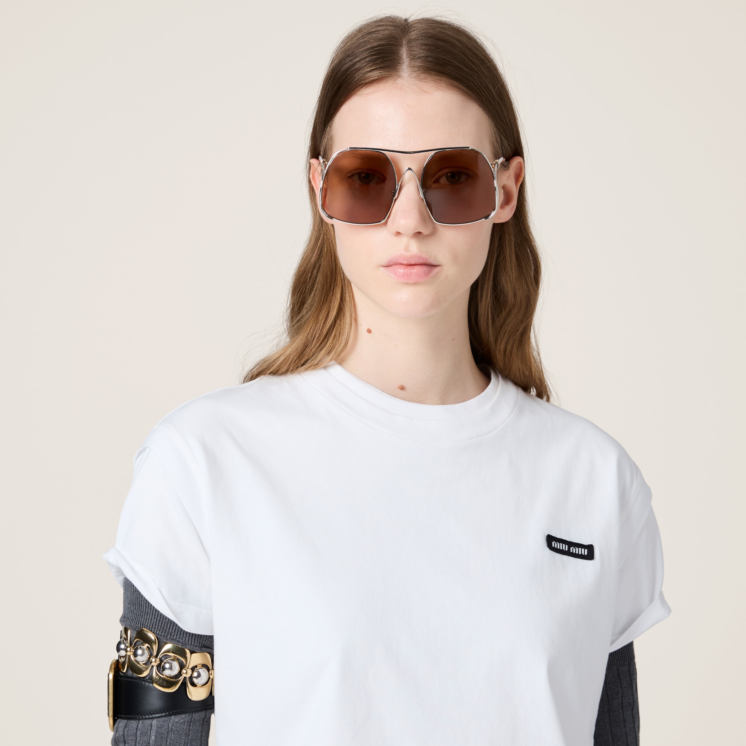 Miu Miu Set Of Three Jersey T-shirts