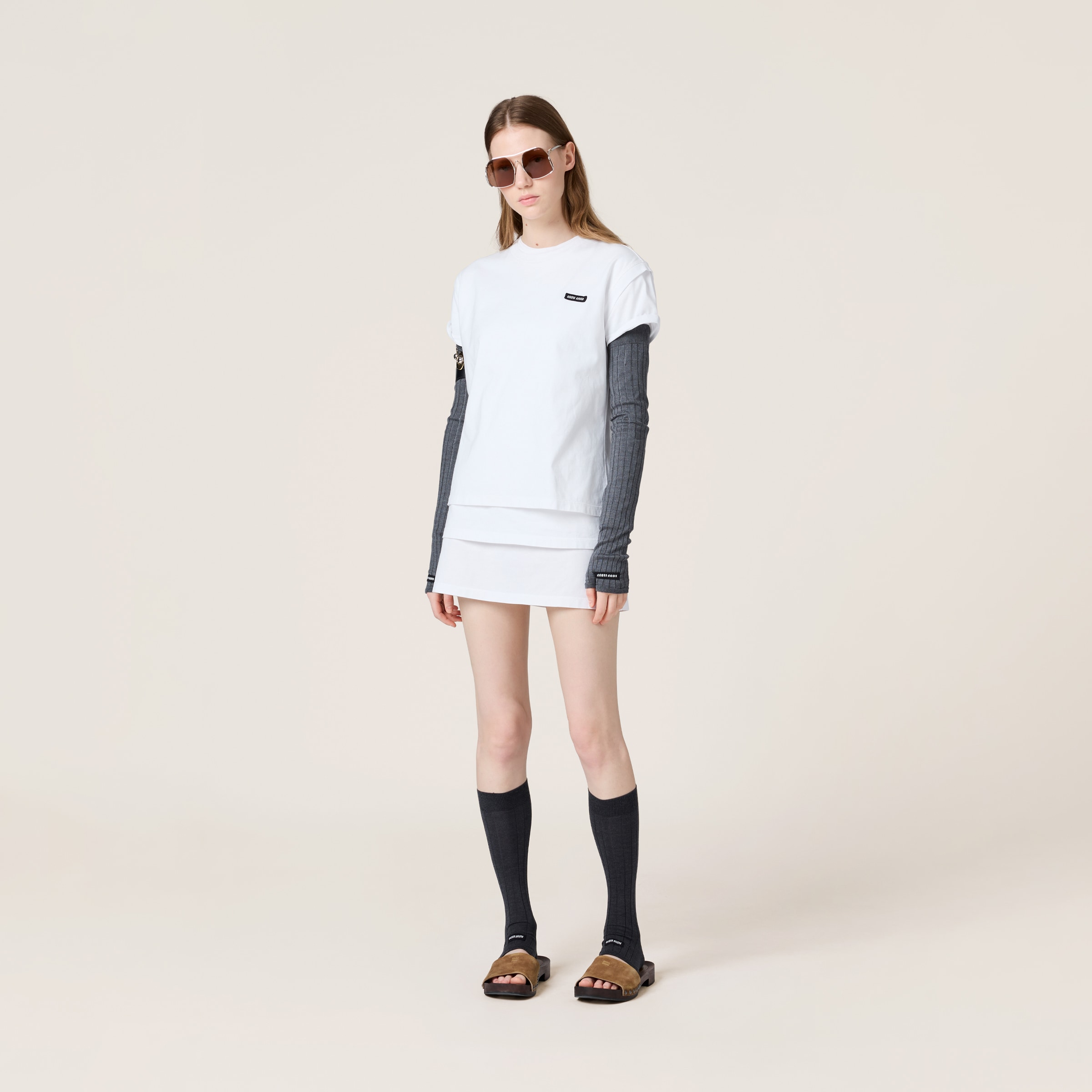 Miu Miu Set Of Three Jersey T-shirts