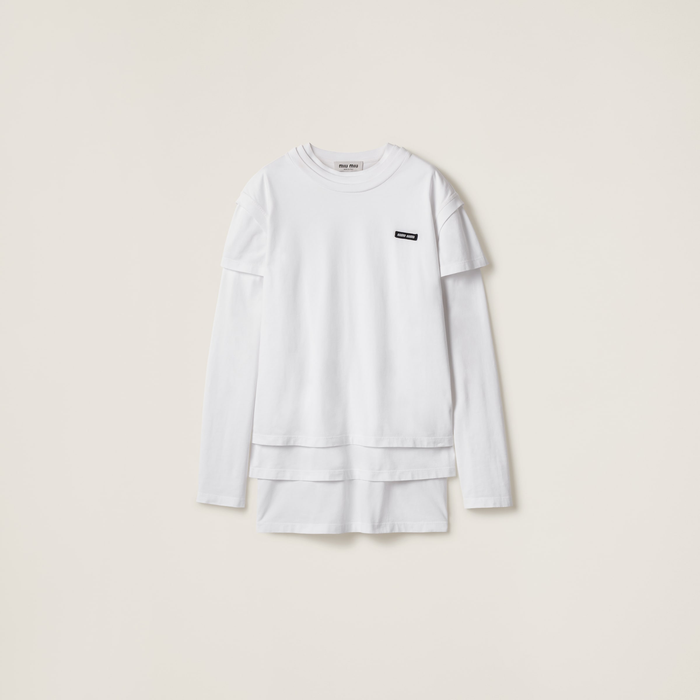 Miu Miu Set Of Three Jersey T-shirts