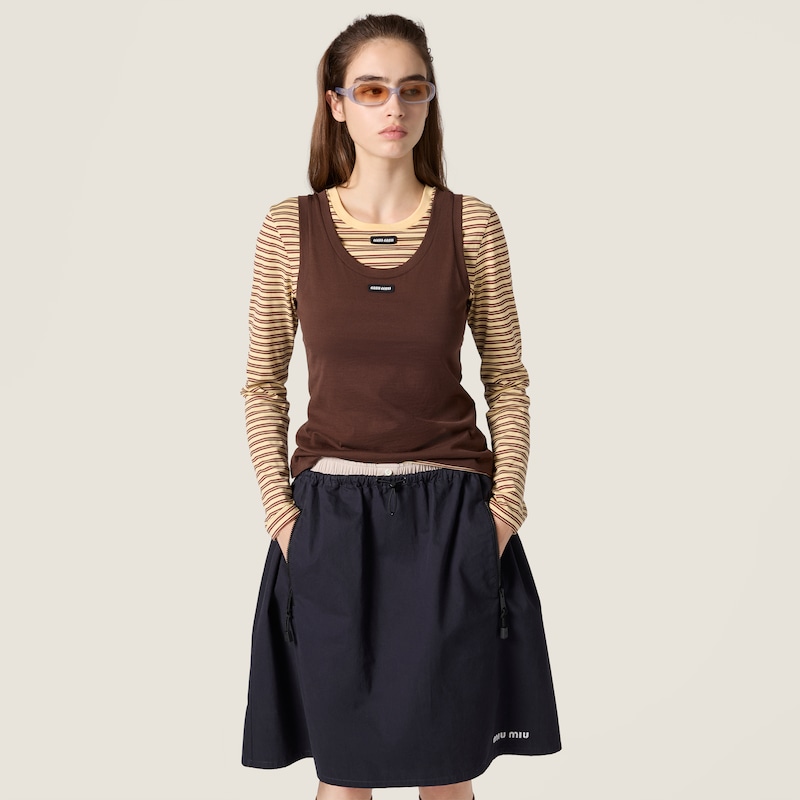 Jersey tank top and T-shirt