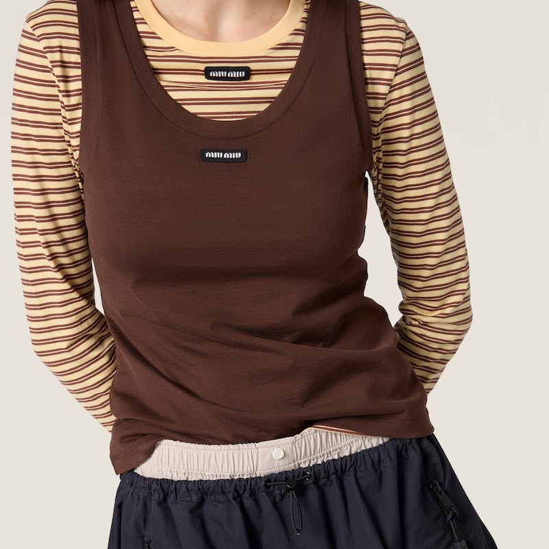 Jersey tank top and T-shirt