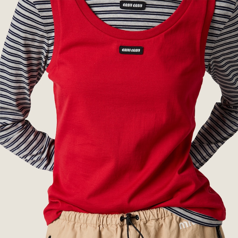 Jersey tank top and T-shirt
