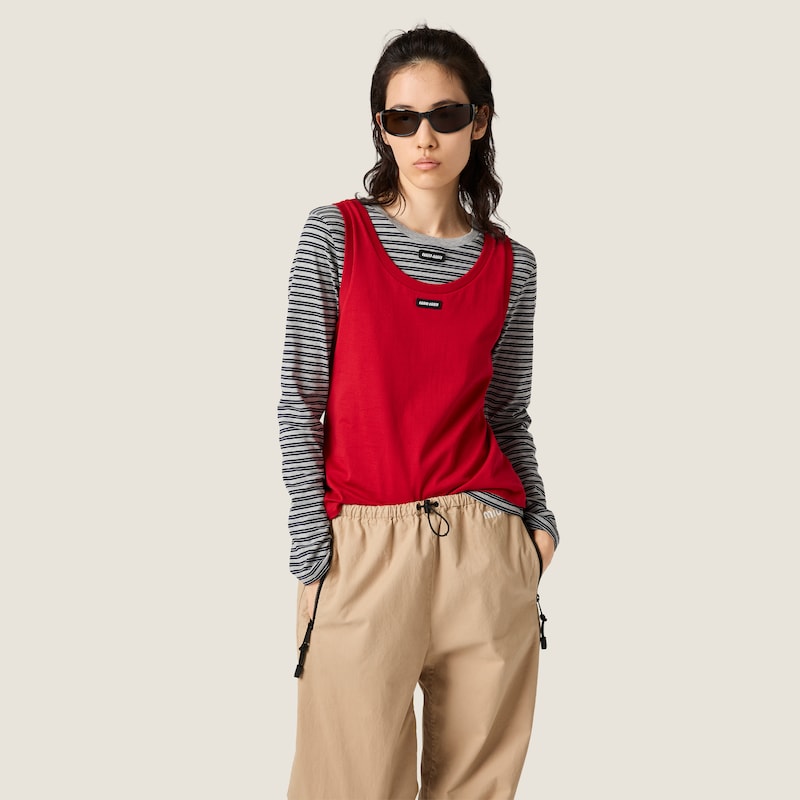 Jersey tank top and T-shirt