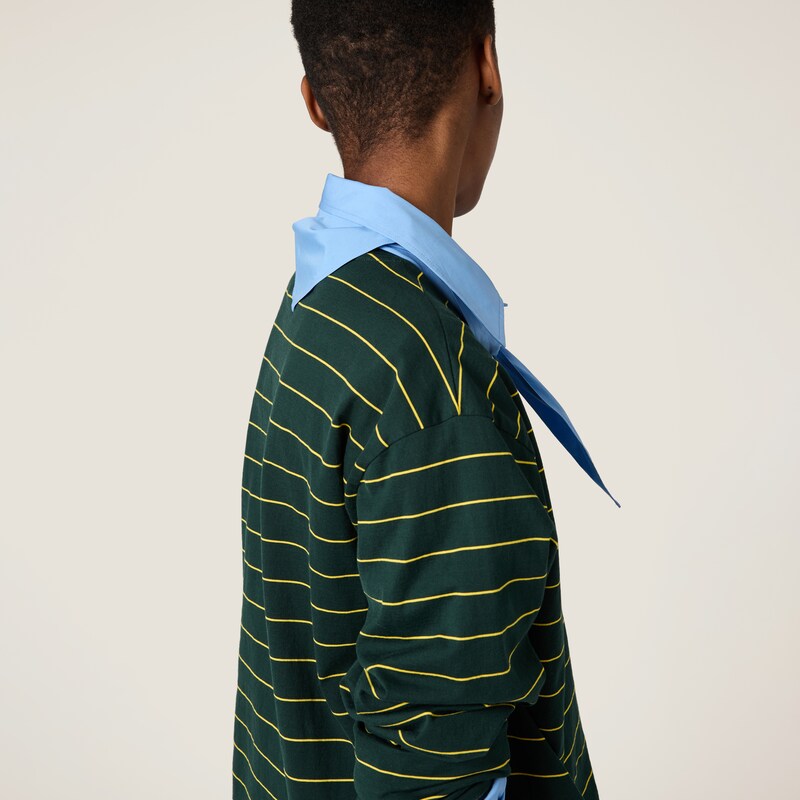 Long-sleeved cotton jersey T-shirt