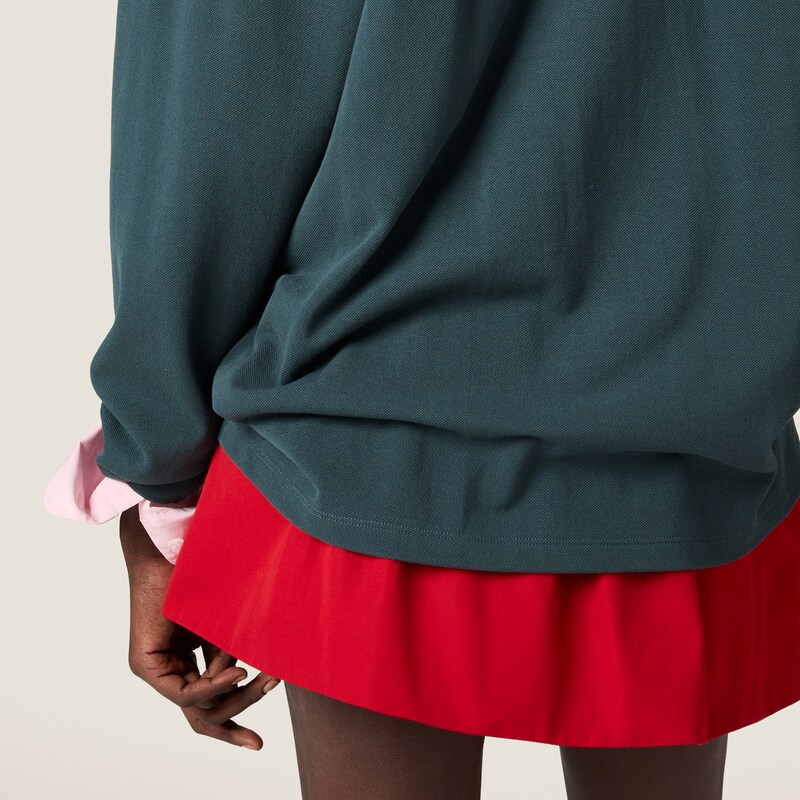 Cotton piqué polo shirt