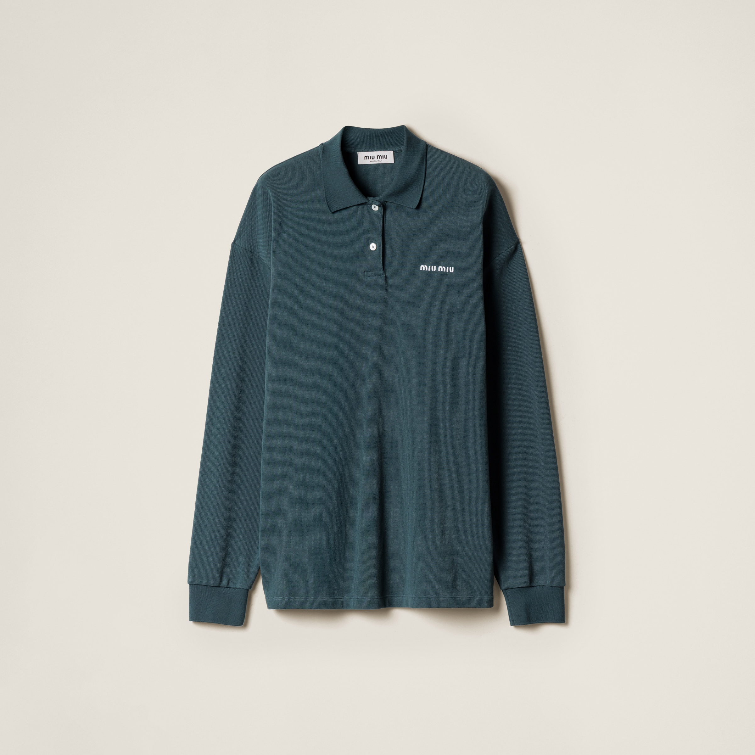 Miu Miu Cotton Piqué Polo Shirt