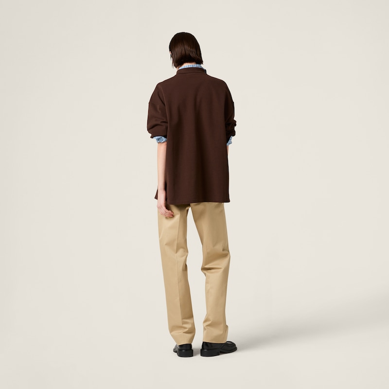 Polo en piqué de coton