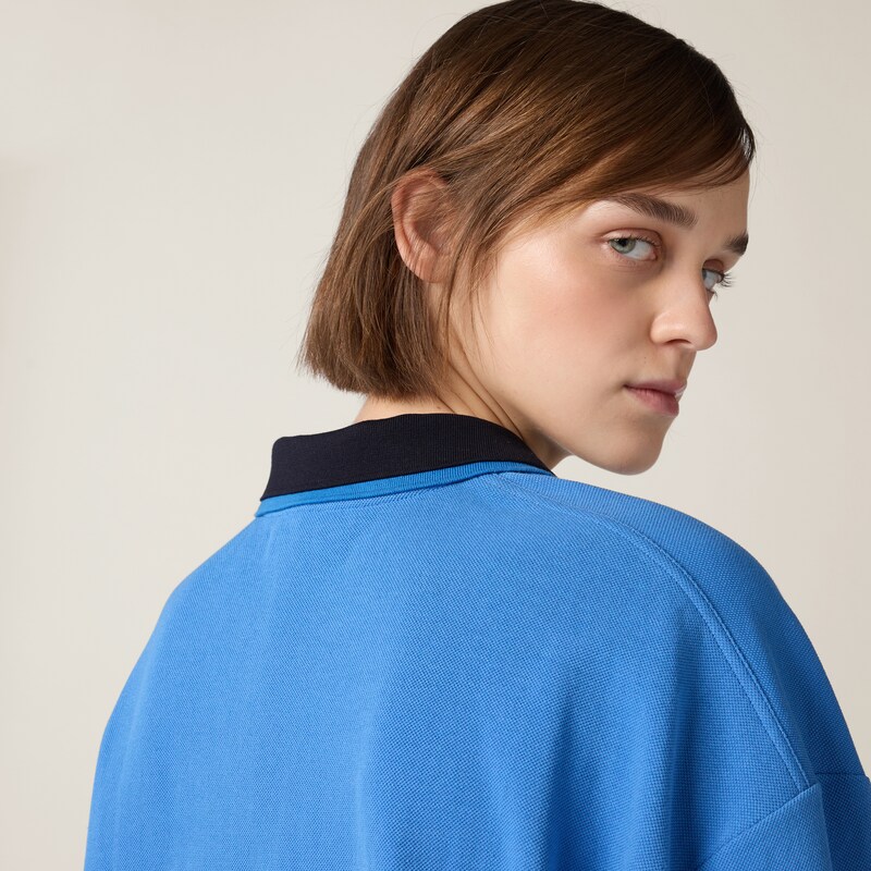 Cotton piqué polo shirt