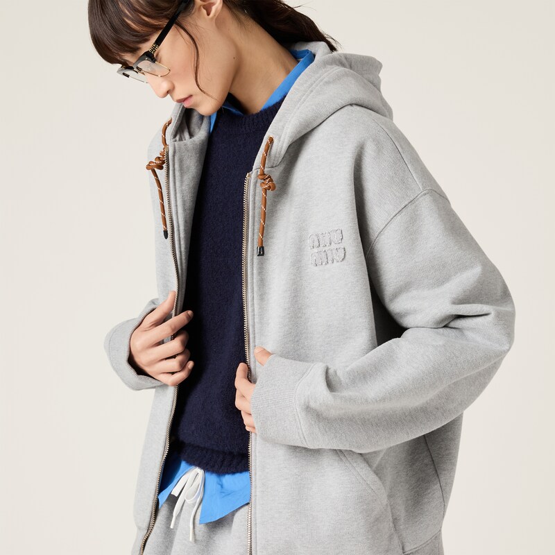 Cotton fleece sweatshirt