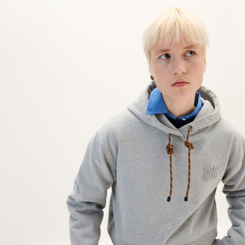 Sweatshirt aus Baumwollfleece