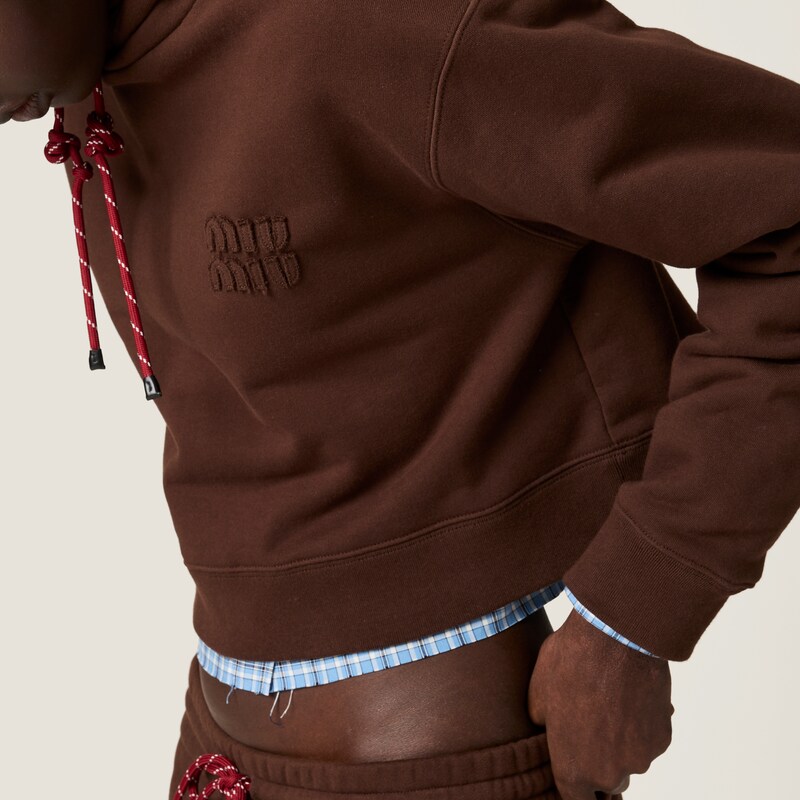 Cotton fleece hoodie