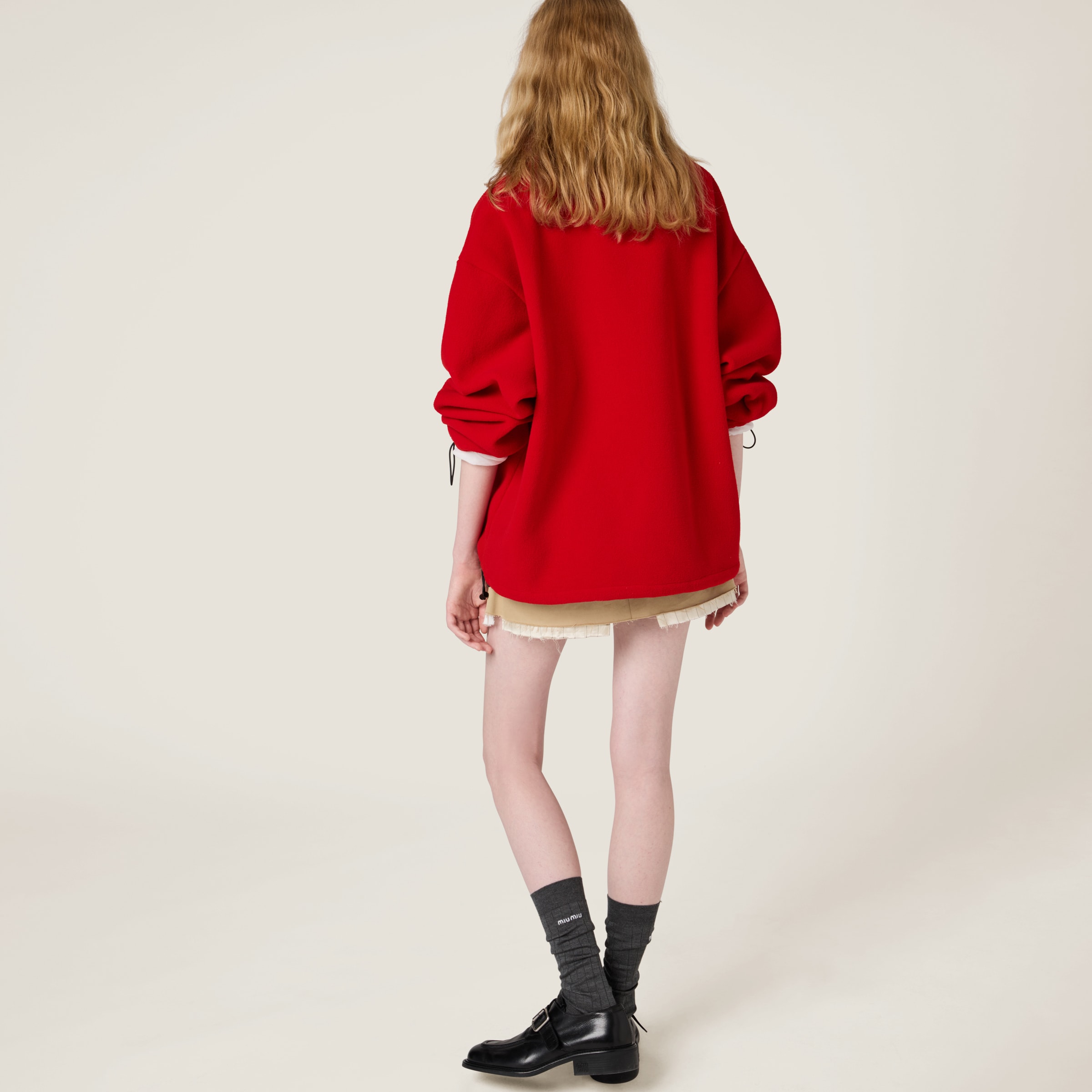 MIU MIU FLEECE SWEATSHIRT