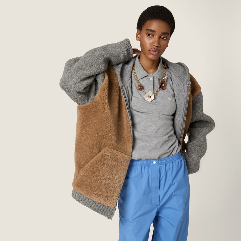 平纹针织马球衫