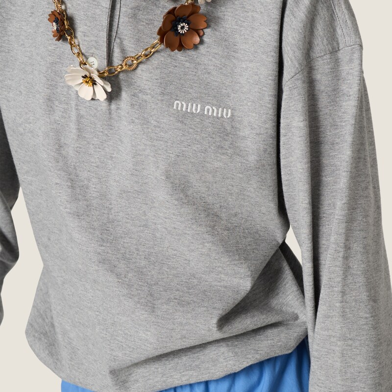 平纹针织马球衫